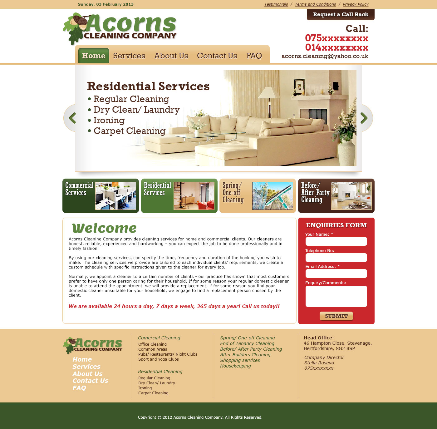 Acorns Cleaning Company - version 2